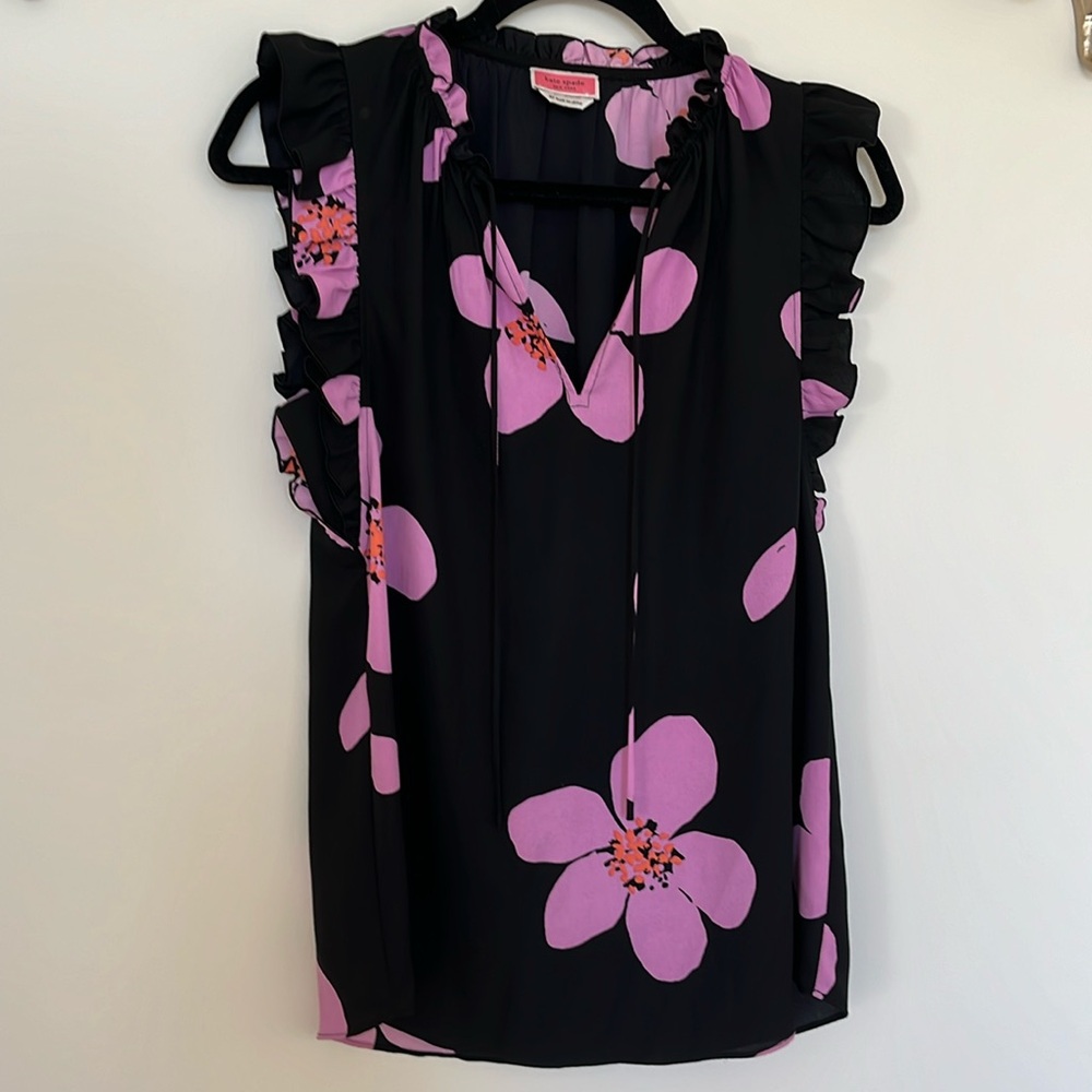 Kate Spade Floral Blouse XS